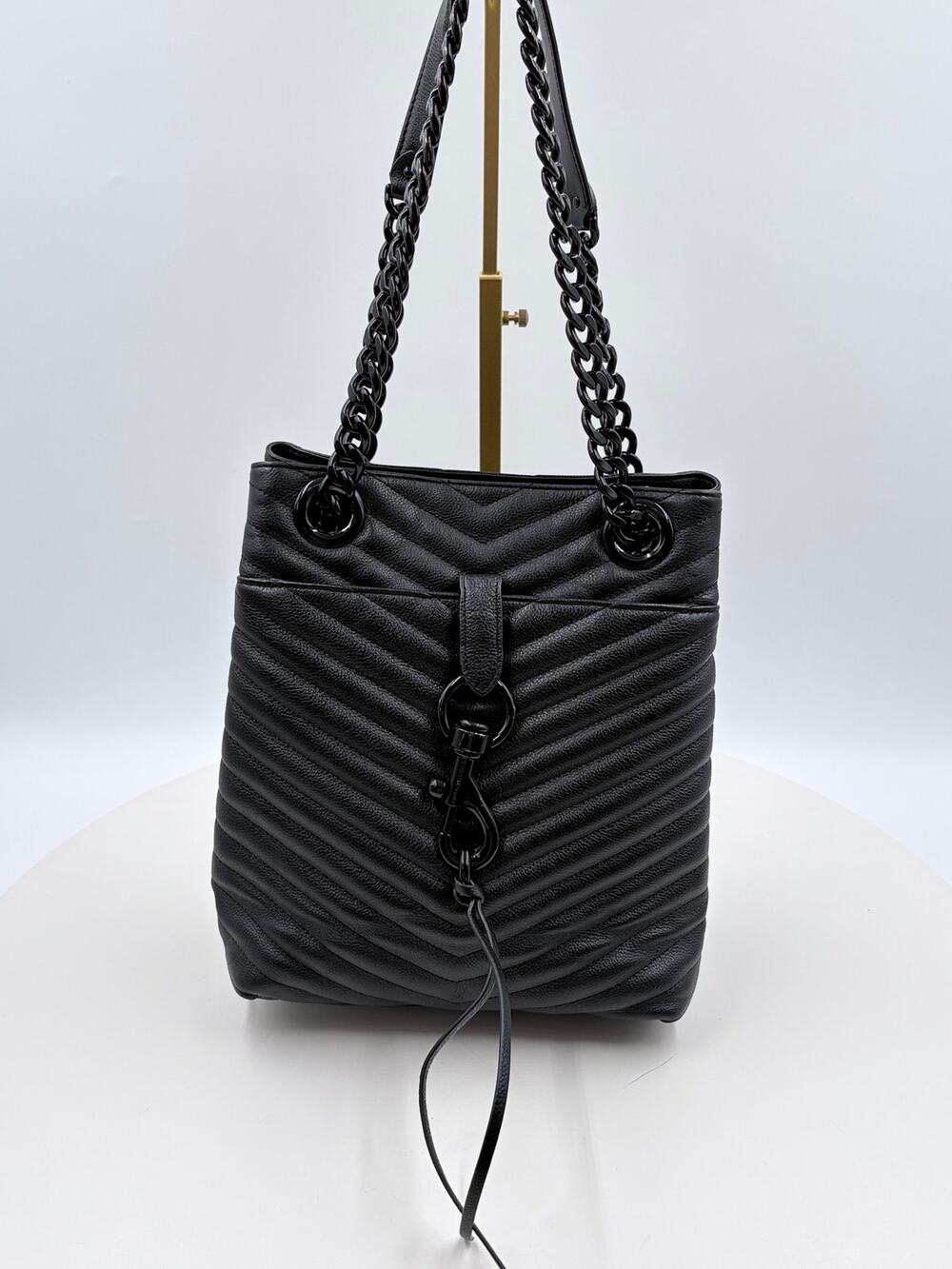 Rebecca Minkoff black quilted handbag